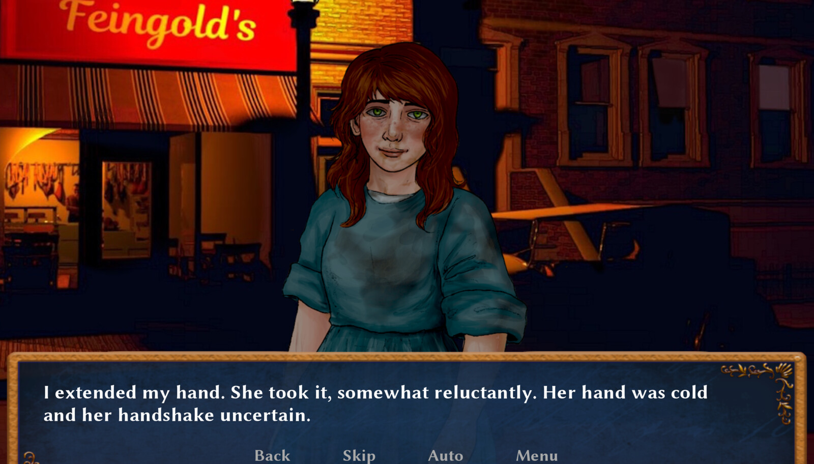 Screenshot of Katya's in-game sprite with different expression
