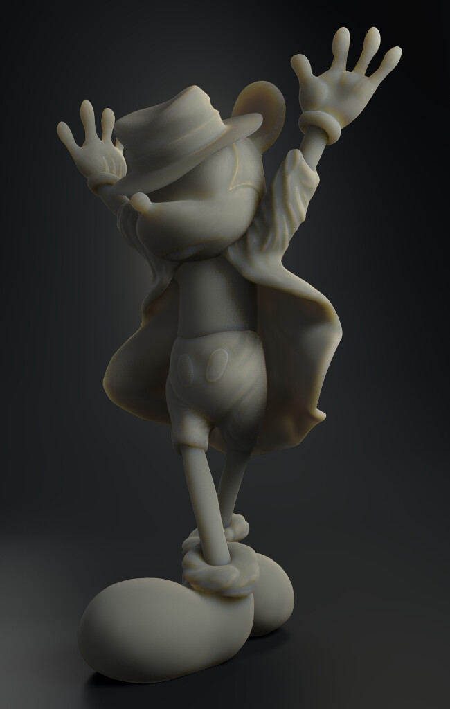 Artstation Mickey Mouse Jackson A Piece For 3d Printing