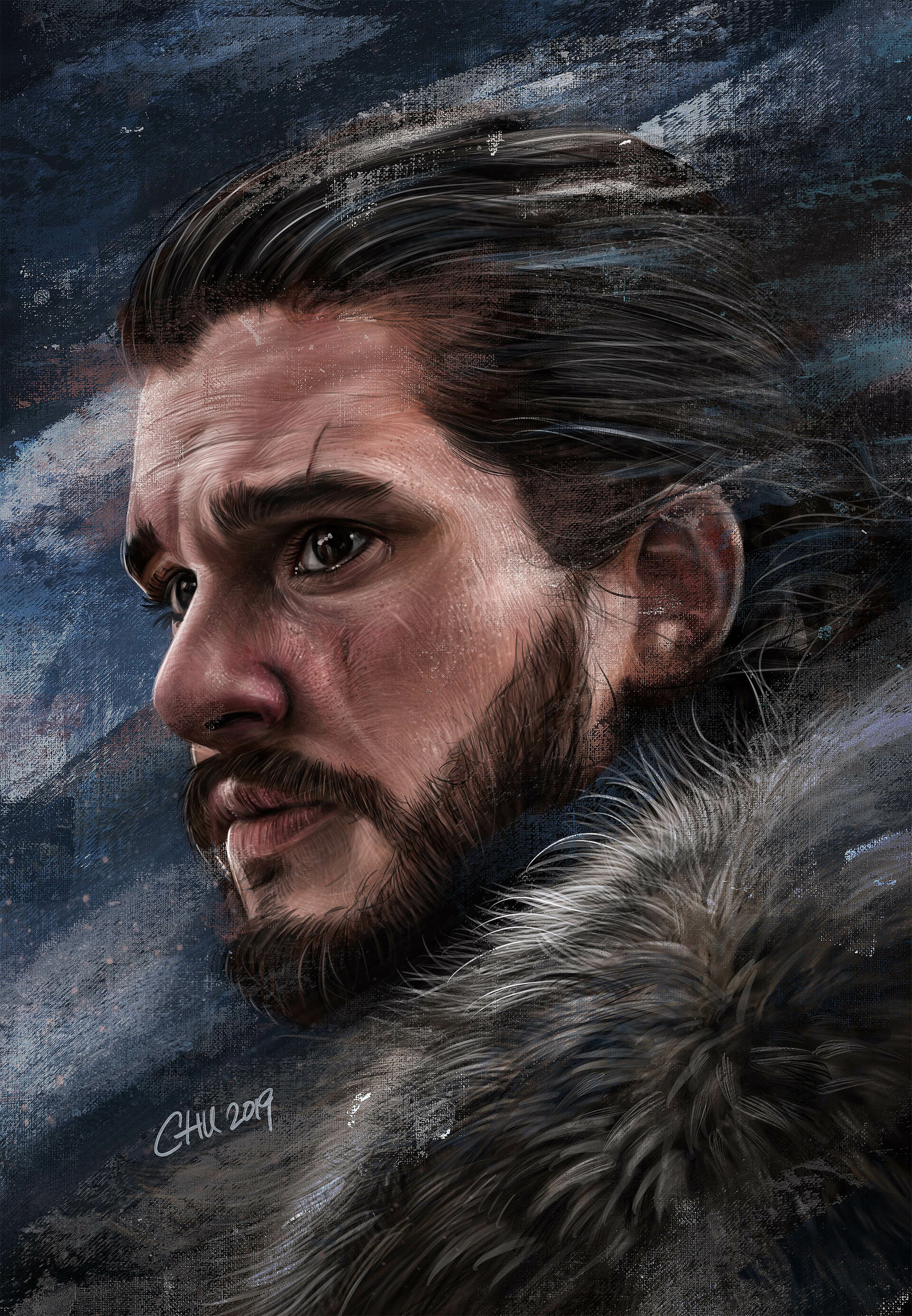 Artstation Procreate Painting Jon Snow Vincent Chu