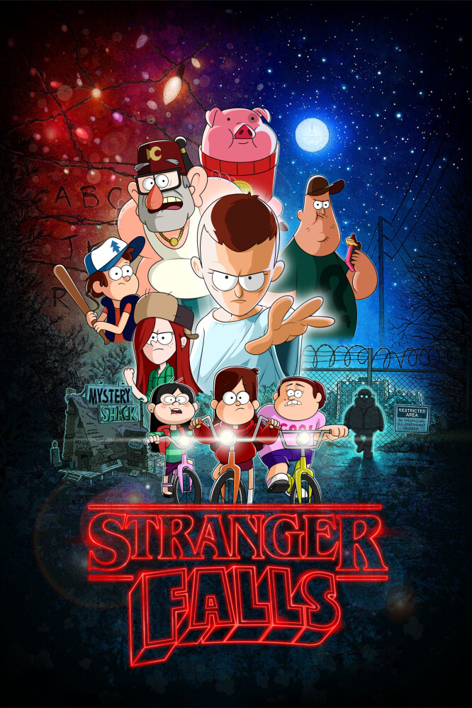 stranger things x gravity falls