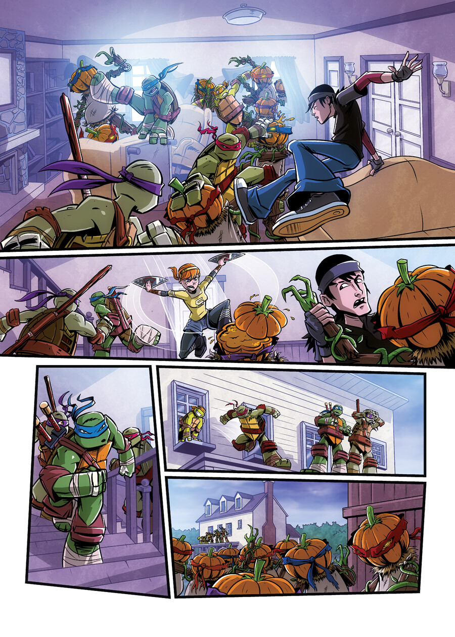 Page excerpt from Nickelodeon/Panini's Teenage Mutant Ninja Turtles comic 'Scare-Bros'