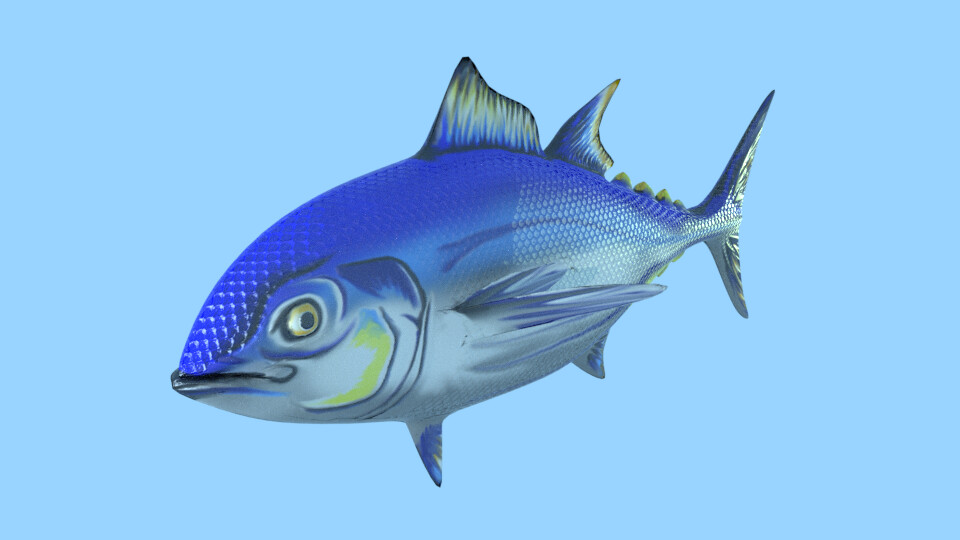 Artstation Tuna Fish Tornado Daniel Oprisanu