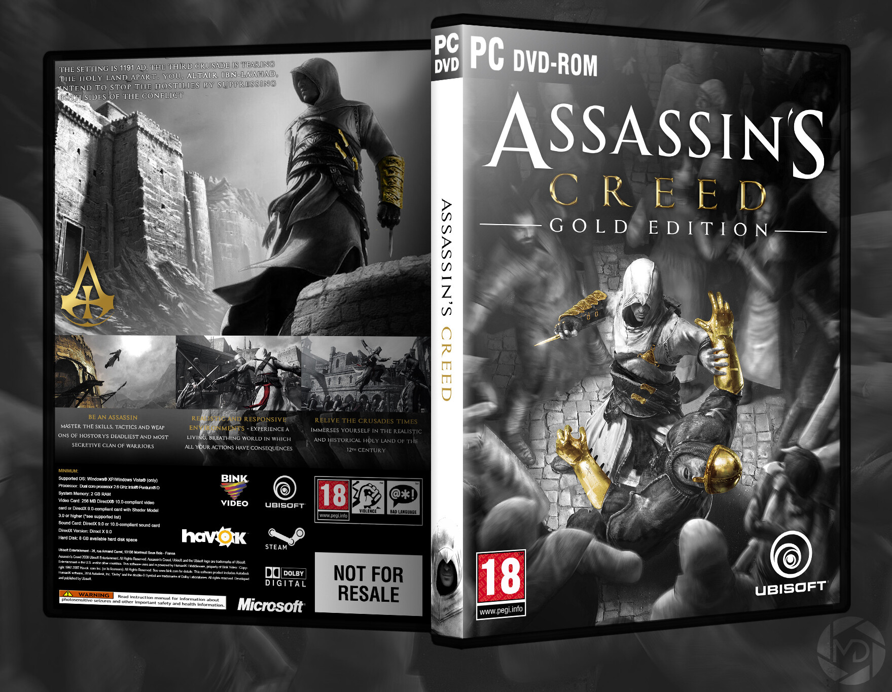 pasión En consecuencia nuestra ArtStation - Assassin's Creed - Gold Edition (DVD Cover)