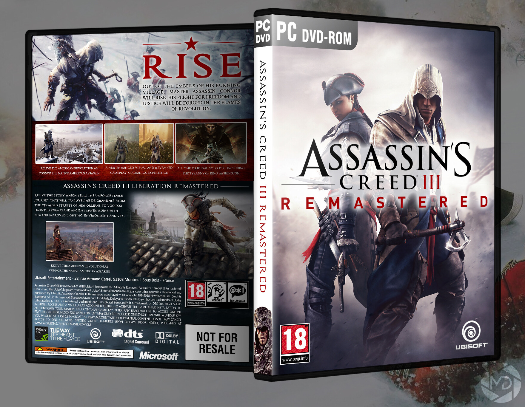 religion Forinden Ristede ArtStation - Assassin's Creed III Remastered (DVD Cover)