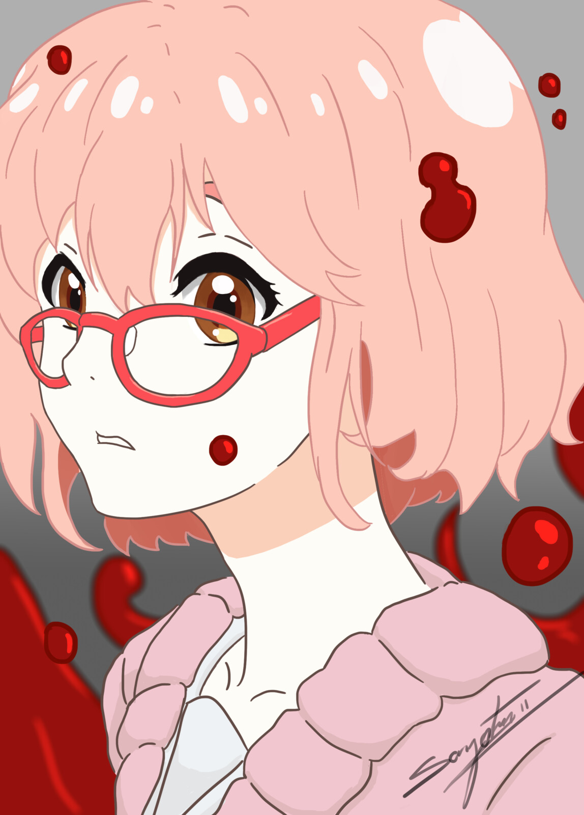 Artstation Fan Art Kuriyama Mirai Kyoukai No Kanata Santiago
