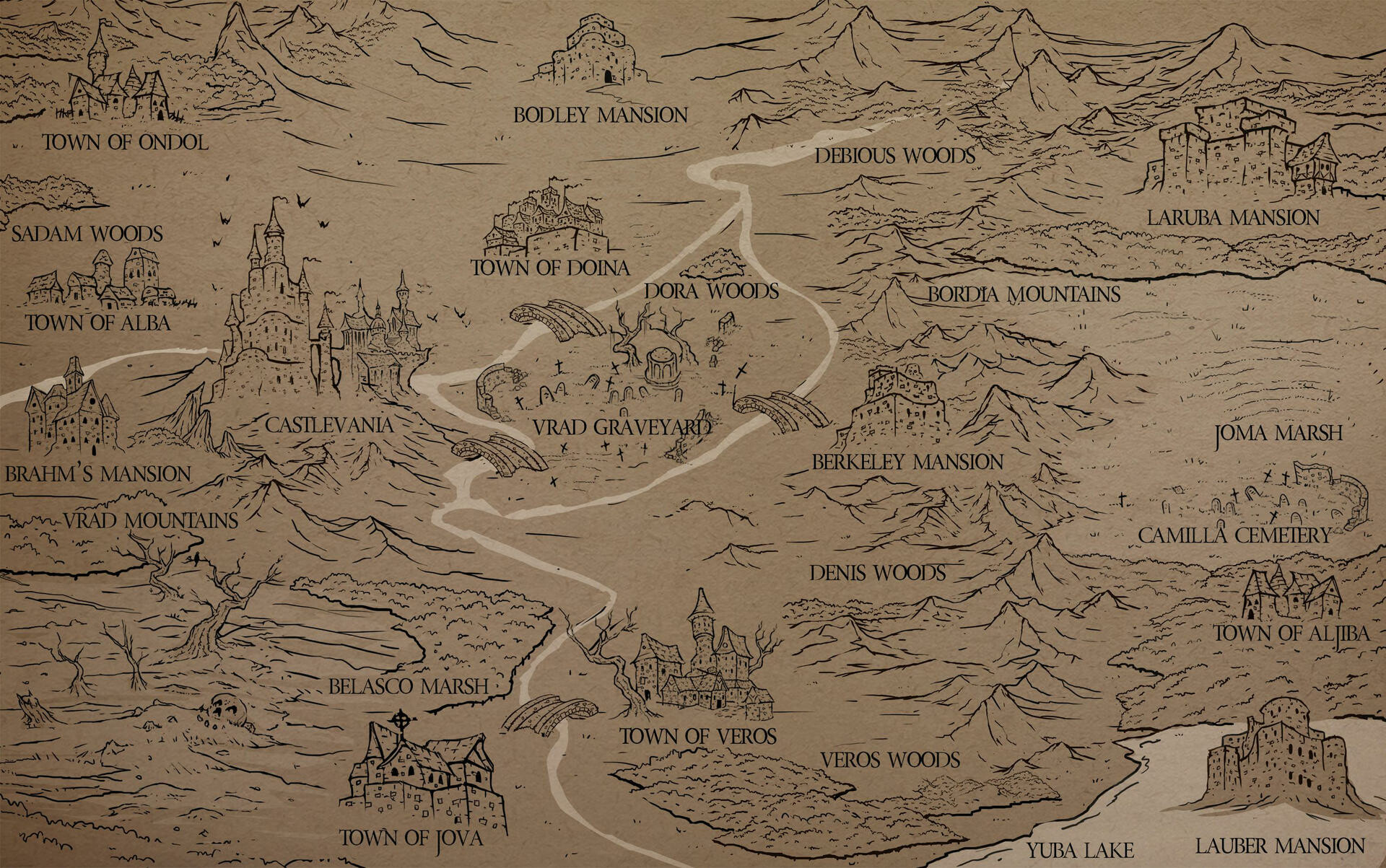ArtStation - Castlevania Map