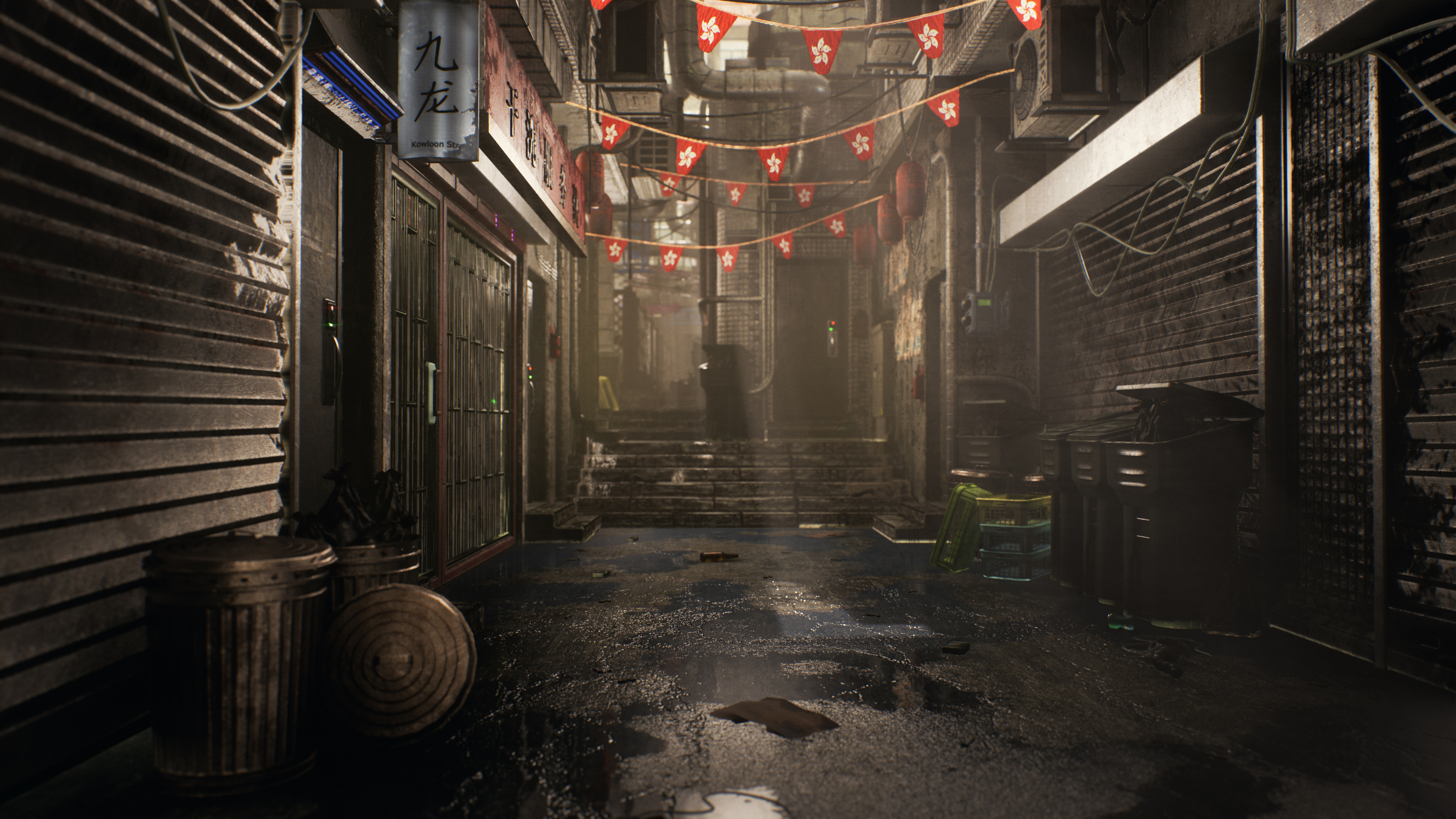 Рабочий квартал. Hong Kong Alley. Обои на рабочий стол китайский квартал. Китай арт ночные кварталы. Рабочий квартал Япония арт.