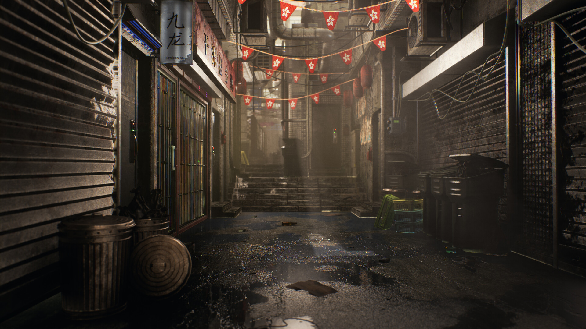 Anh Quan Nguyen Pham Old Time Hong Kong Alley Lighting Study