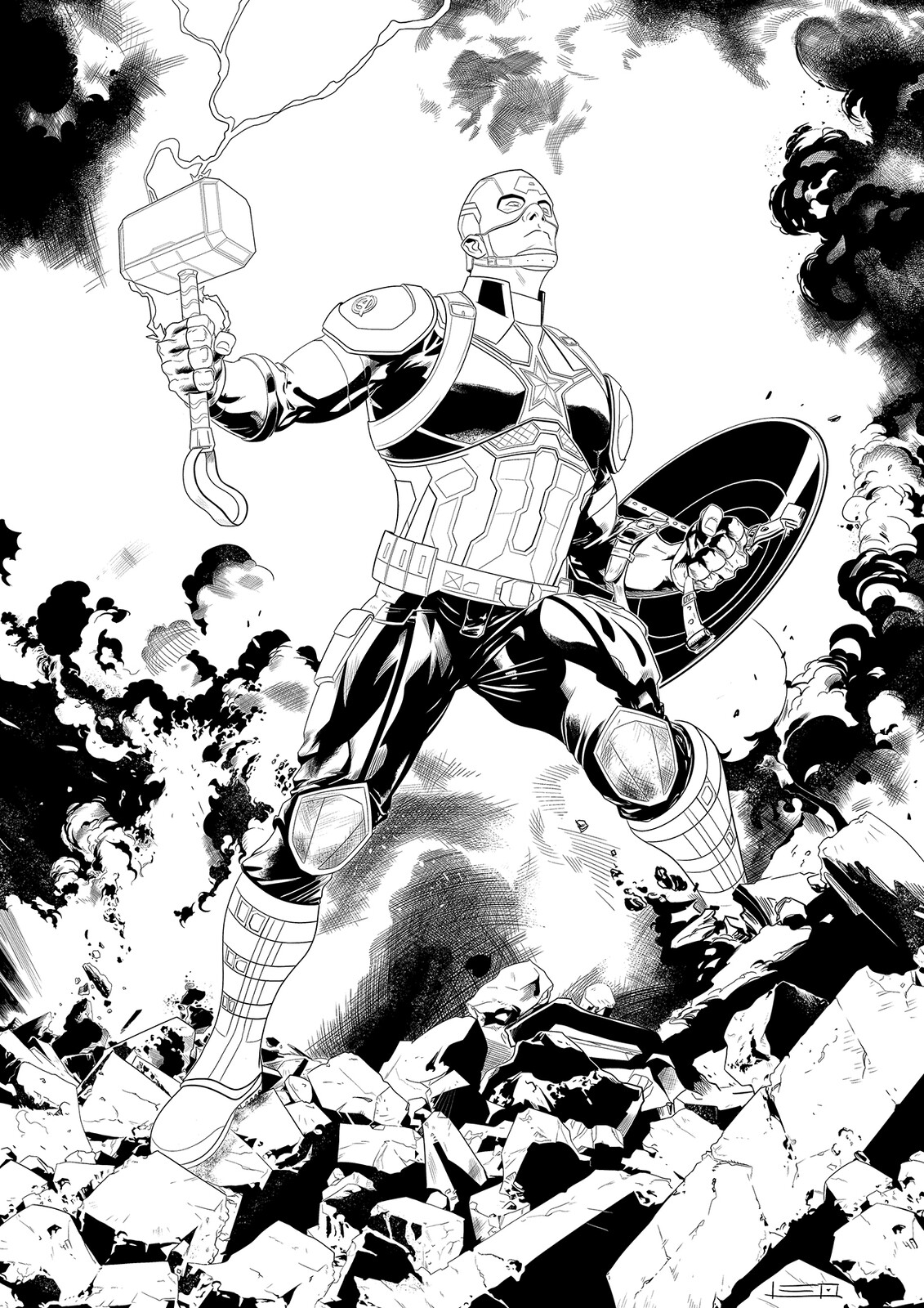 Artstation Endgame S Captain America Leonardo Menezes