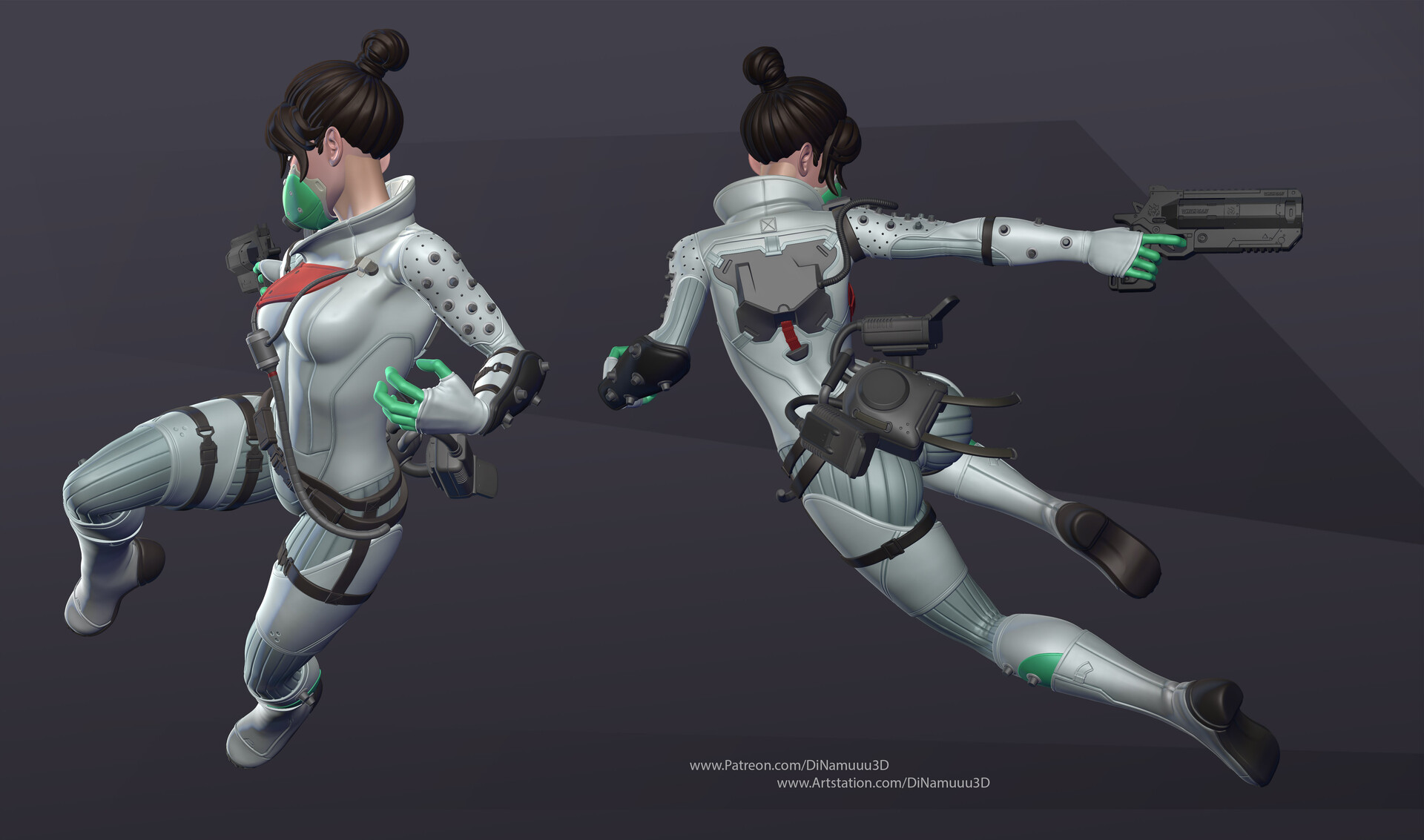 Artstation Wraith 3d Print Project Apex Legends Fan Art