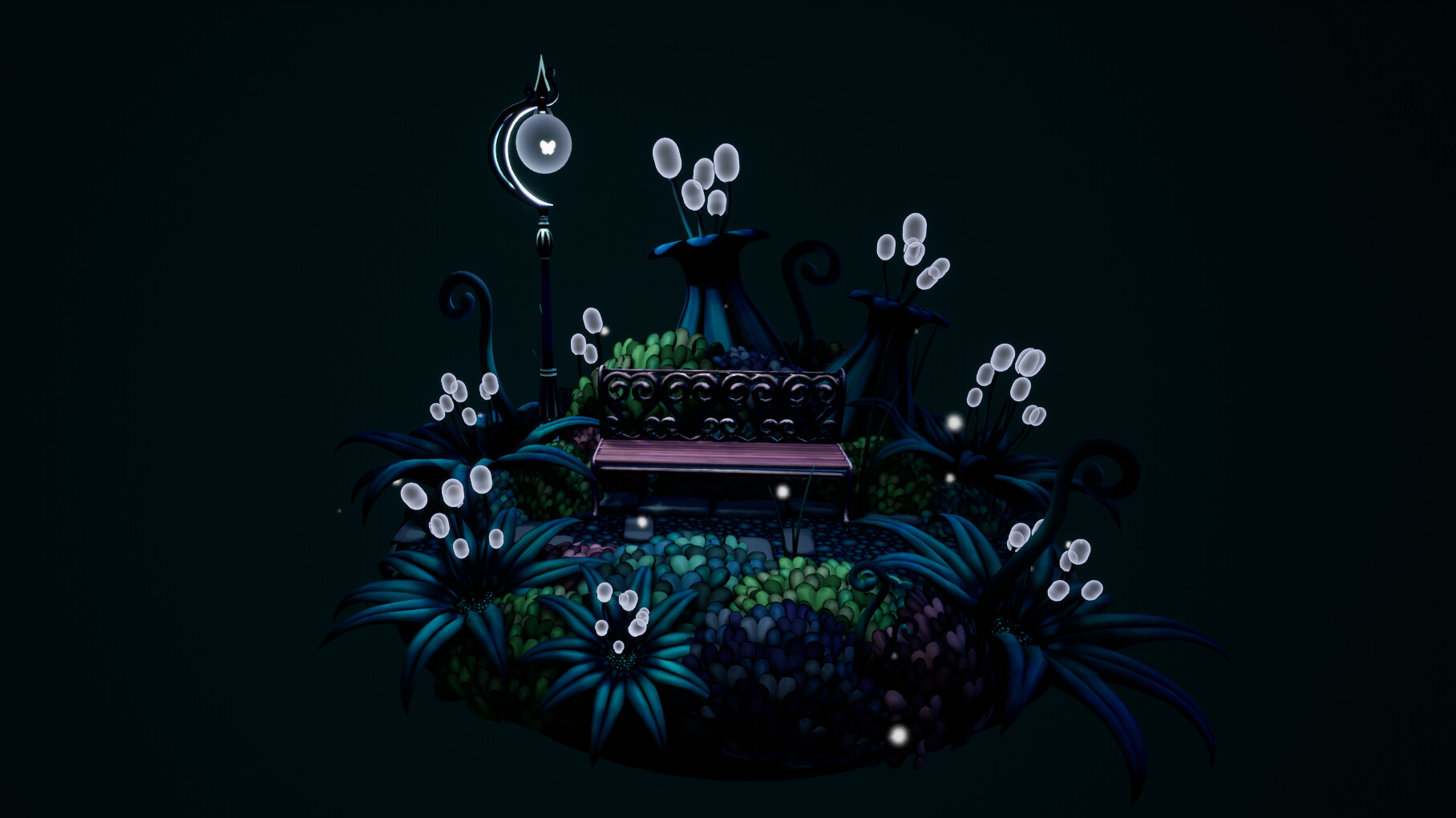 Artstation Hollow Knight Bench Kaitlyn Clough