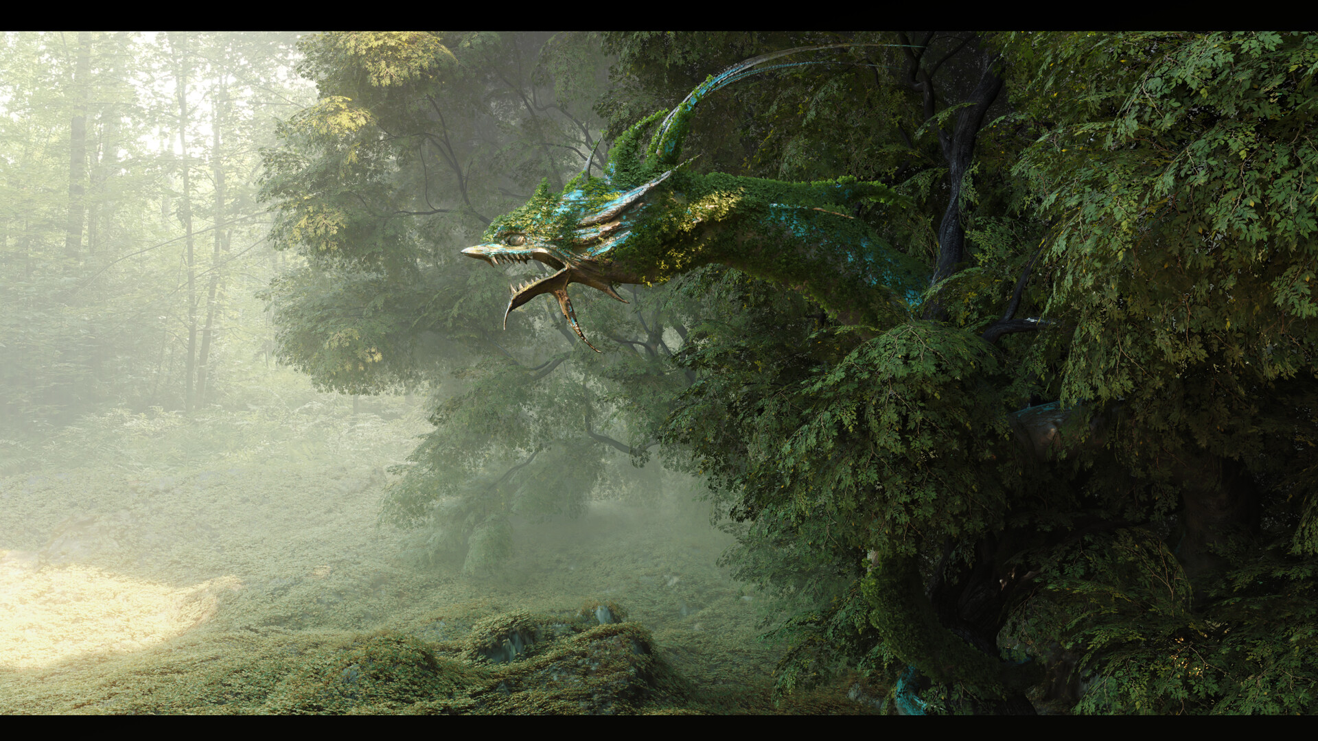 ArtStation Forest dragon