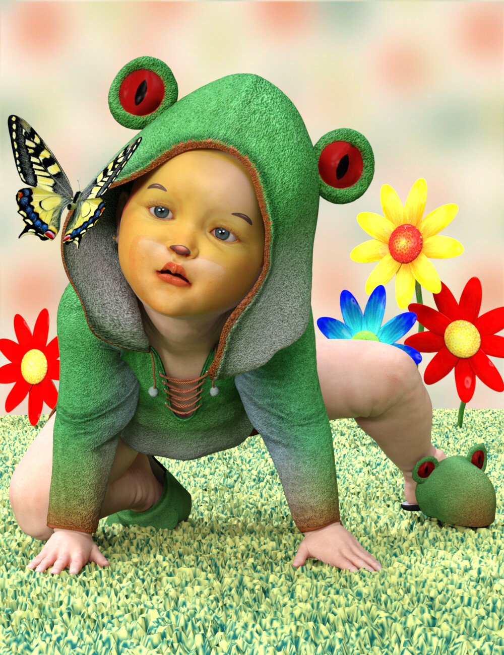 3d бэби. Baby 3d. СЛИМДОГ 3д малыши. Фотореалистик тоддлеркон.
