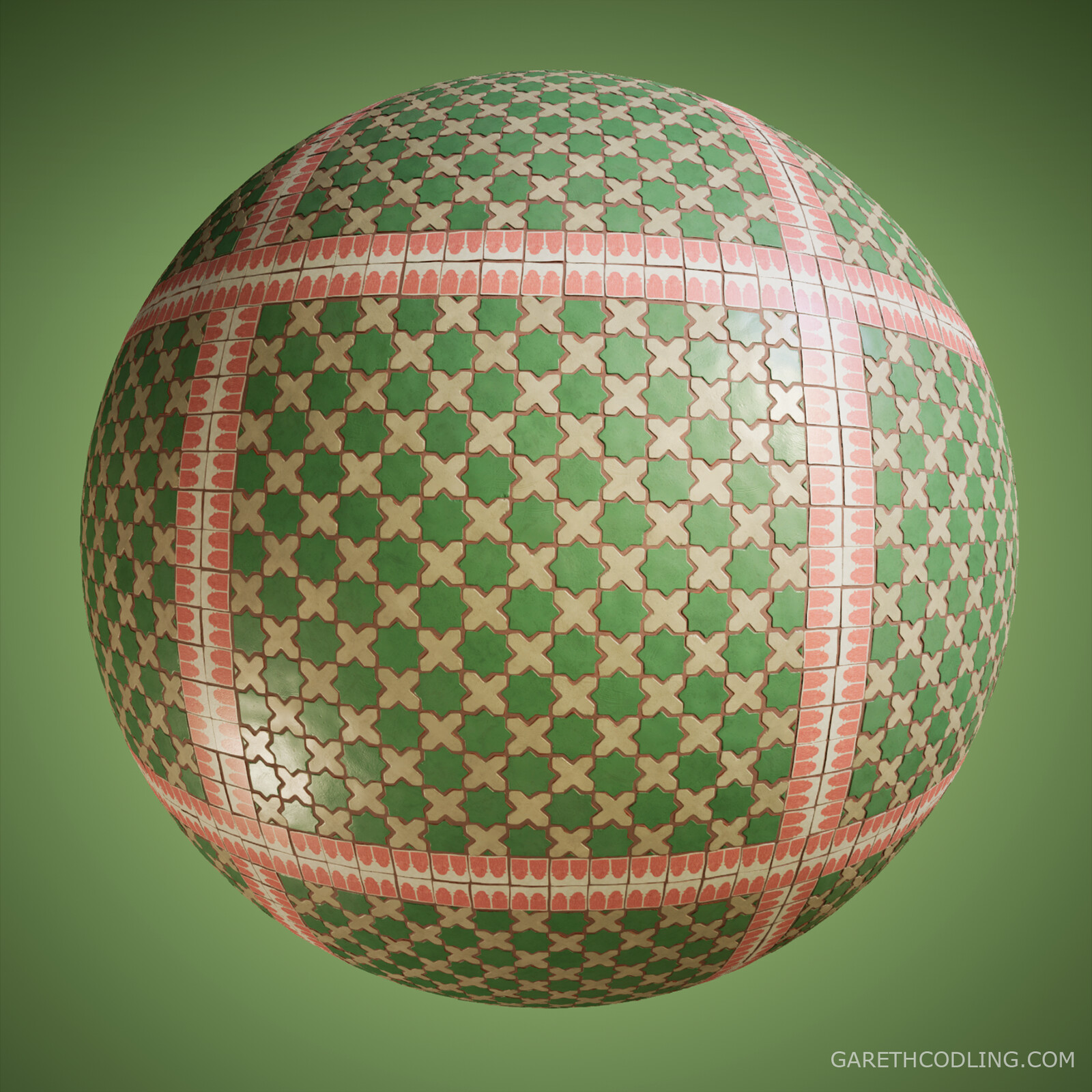 Terracotta Tiles Material Ball