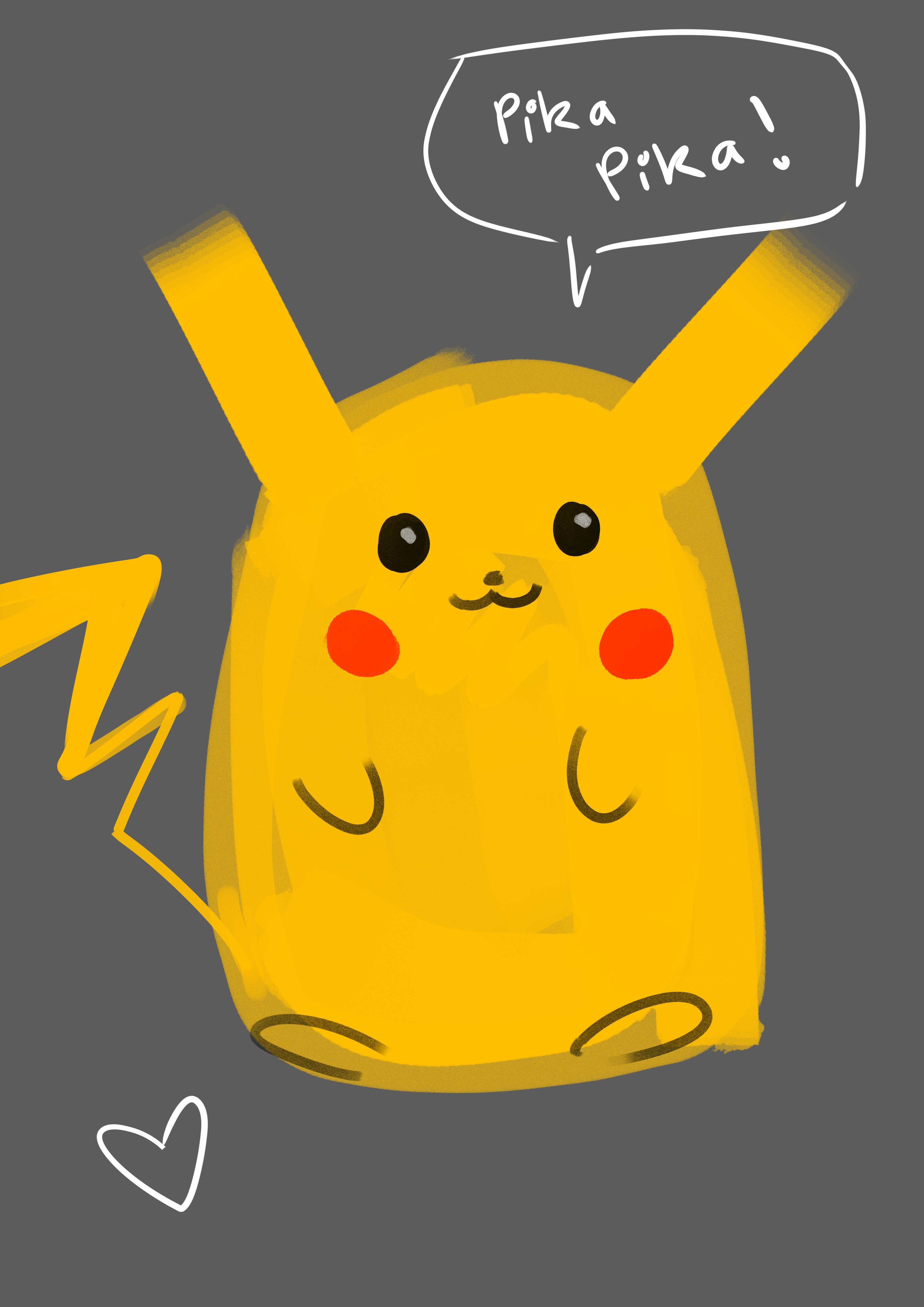 Pikachu before the weight loss
