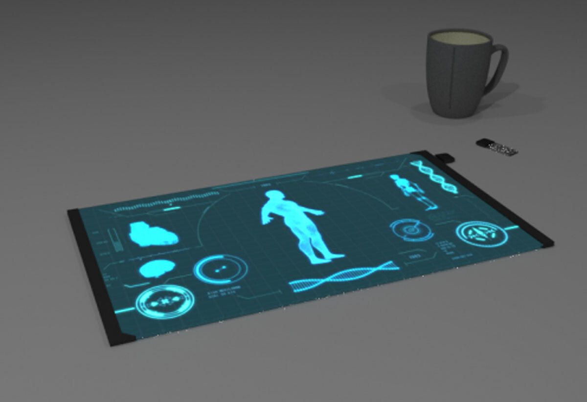 futuristic tablet