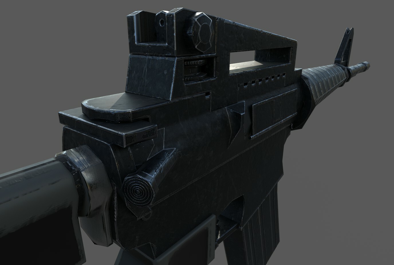 This was a render out using iRay within Substance Painter of my M4 Carbine.
