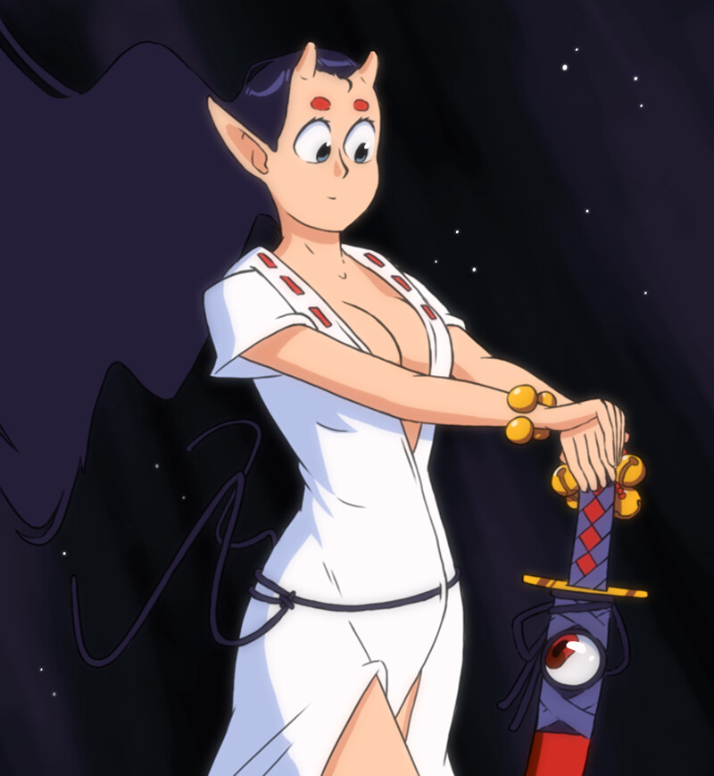 Artstation Retro Anime Oni Dominick Van Der Hoff