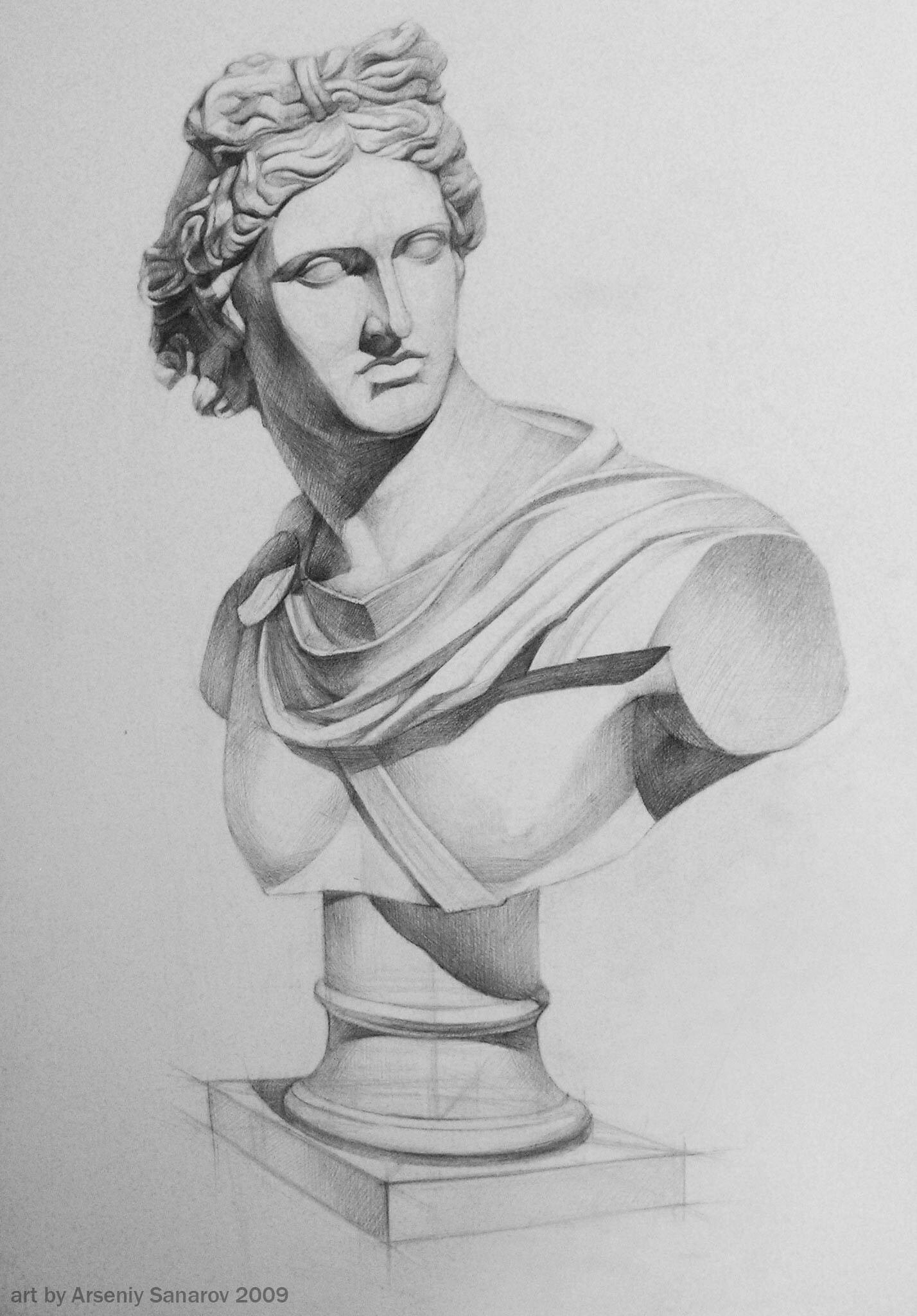 Arseniy Sanarov Bust Of Apollo Belvedere Classical, greek & roman busts. arseniy sanarov bust of apollo belvedere