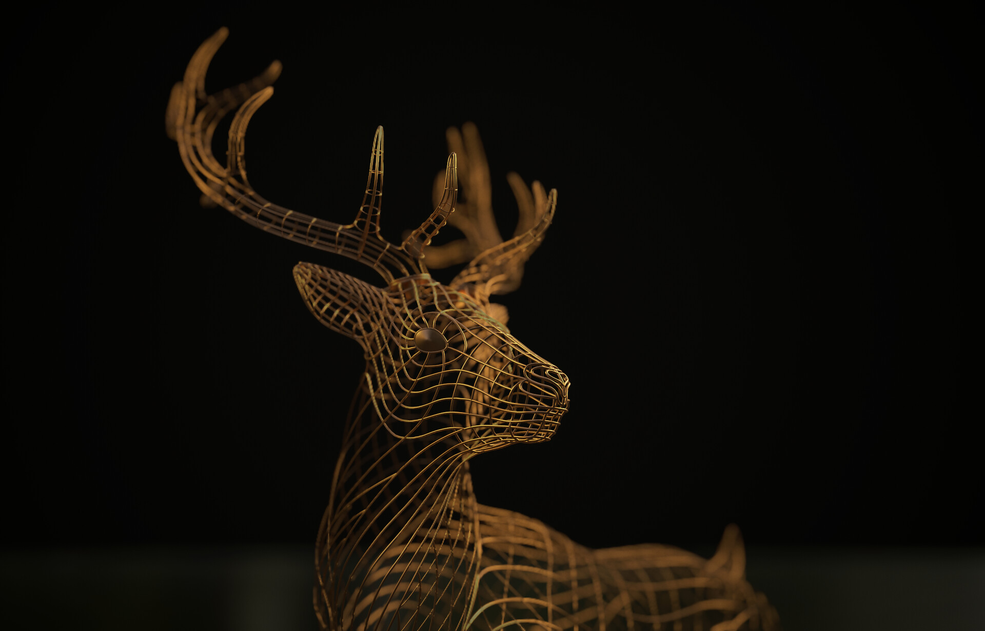 Tami Deer wire sculpture