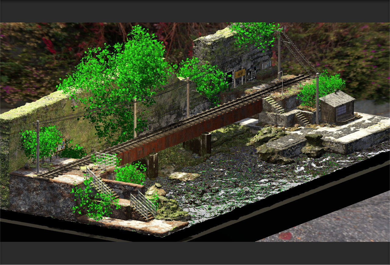 Final realtime image rendered in unity 5, there's only 2 lights a sunlight and a point light, no baking was used. Project included in the tutorial.
