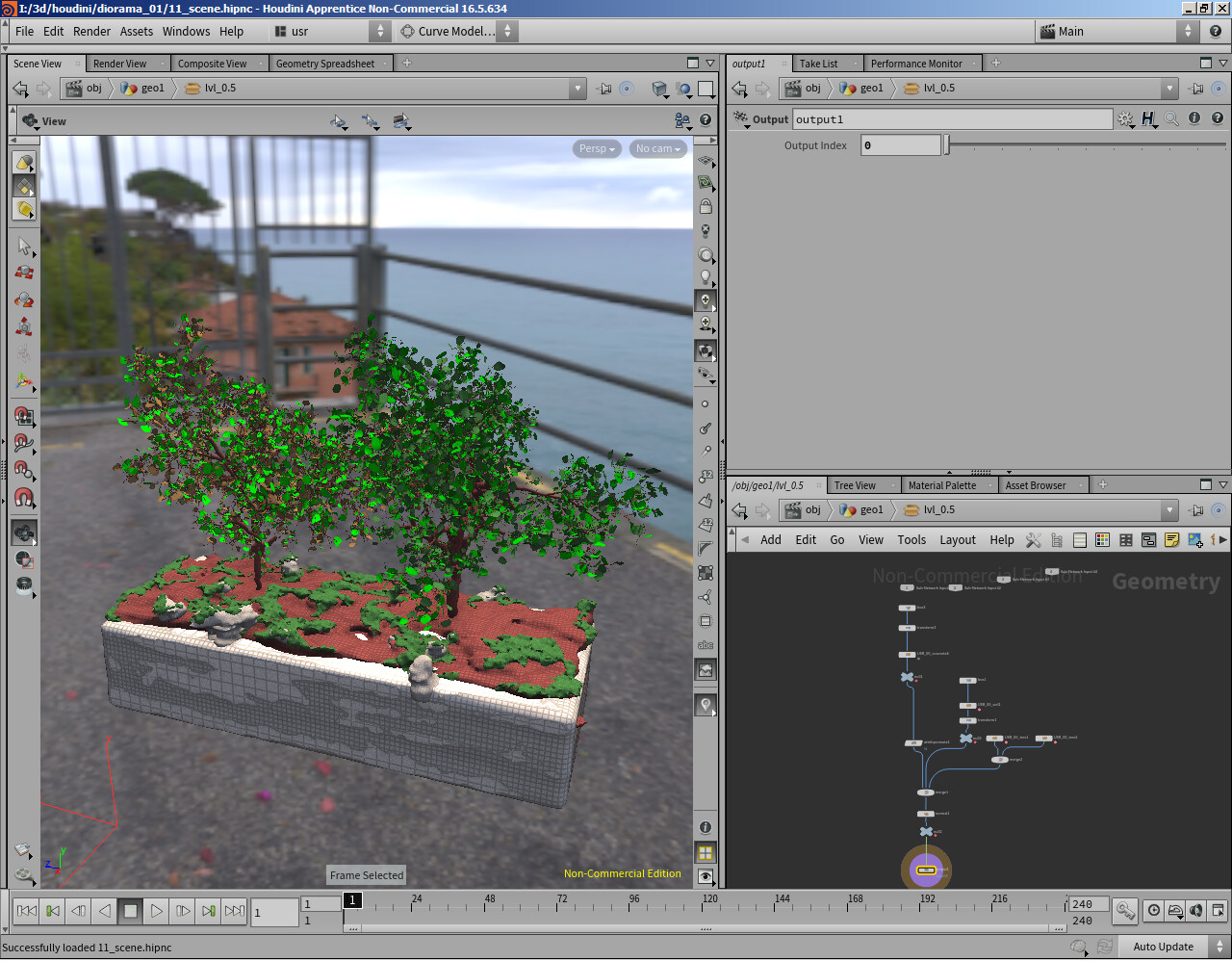 Volumetric soil generation HDA made in the tutorial