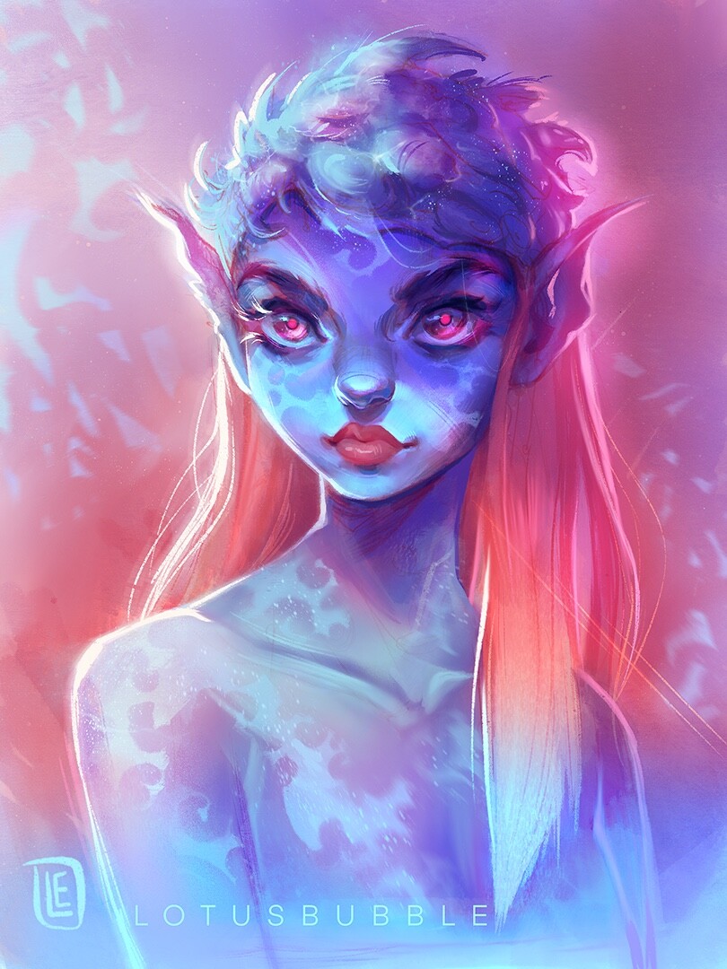 Artstation Mermaid Portrait Lydia Elaine