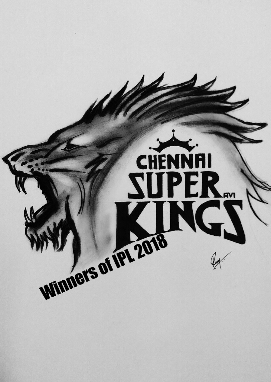 ART / DRAWING / ILLUSTRATION / PAINTING / SKETCHING - Anikartick: IPL 2011  Final - CSK vs RCB - Great Victory of CHENNAI SUPER KINGS(CSK) at CHEPAUK -  CSK -kku WHISLE PODU...!!!