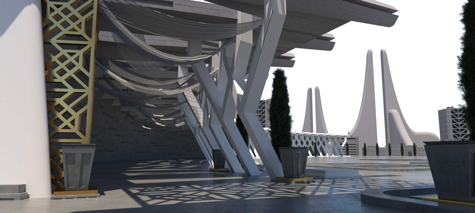 3D base done on SKetchUp