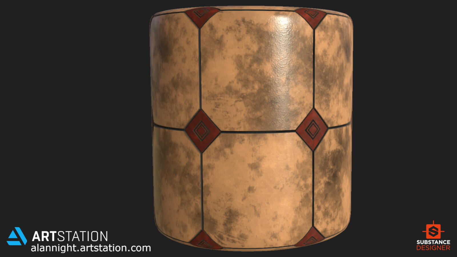 Cylinder Render in Substance Designer