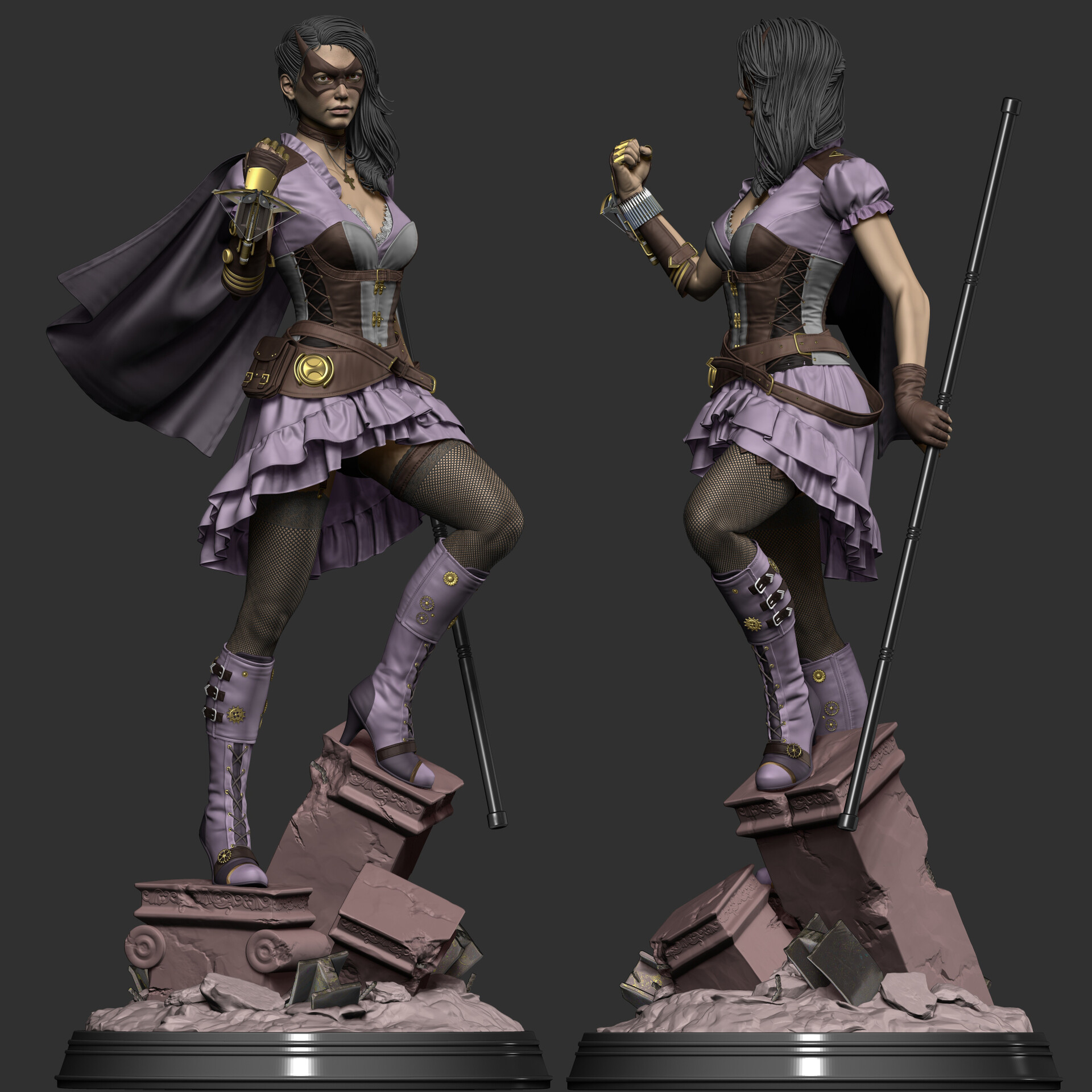 ArtStation - Steampunk Huntress (DC)