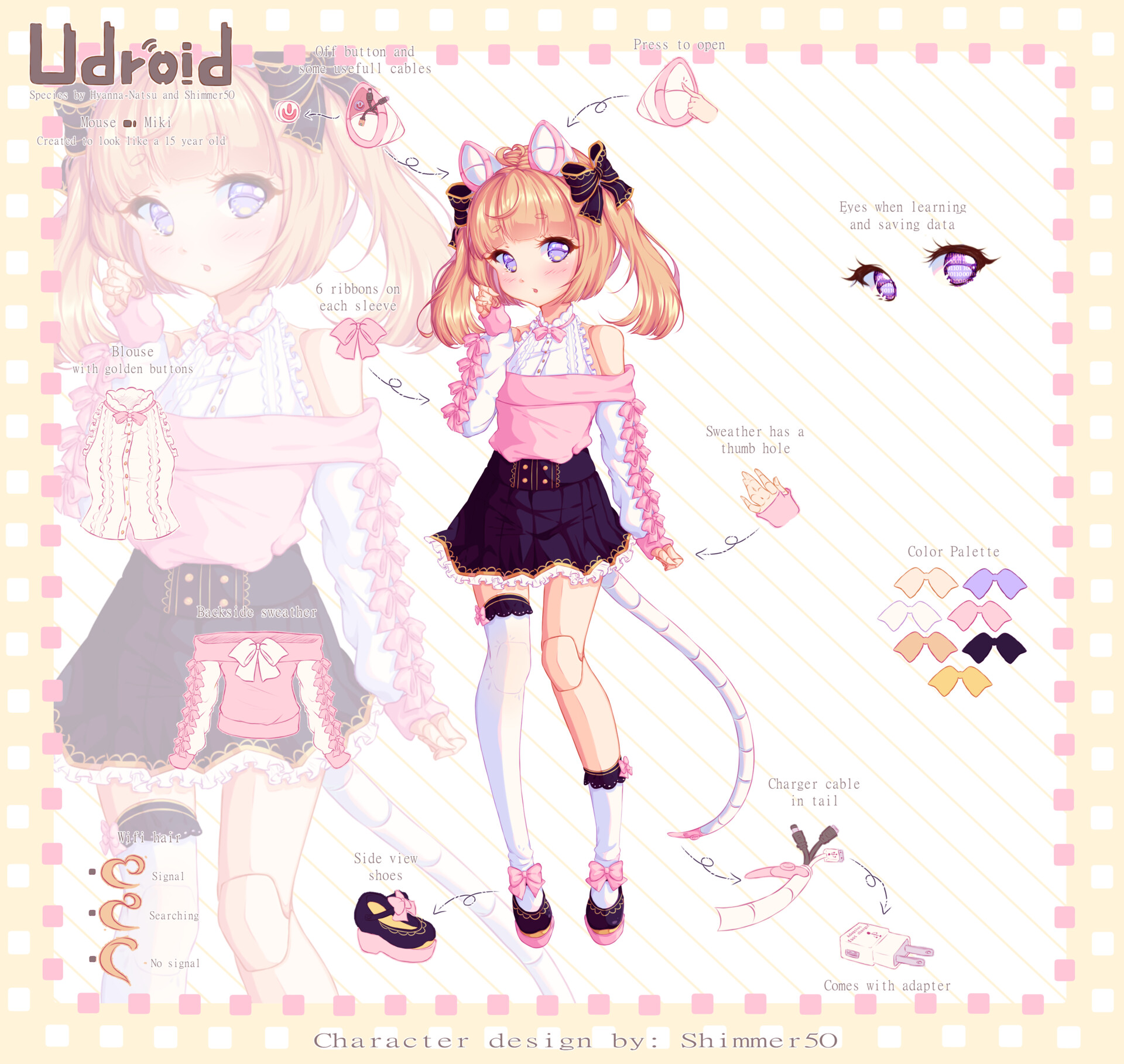 Artstation Udroid Mouse Adoptable Miki Shimmer 5o I experiment a lot with clip studio paint and don't really have a consistent brush i use but i'll list the ones i use frequently (with their settings) and you can choose which one you're looking for. artstation udroid mouse adoptable
