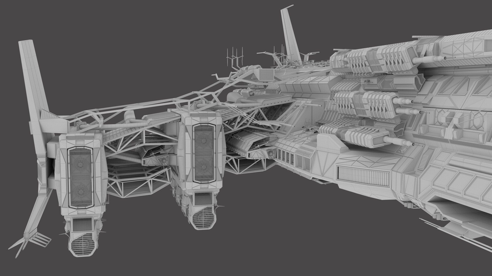 ArtStation - Spaceship - 3d model