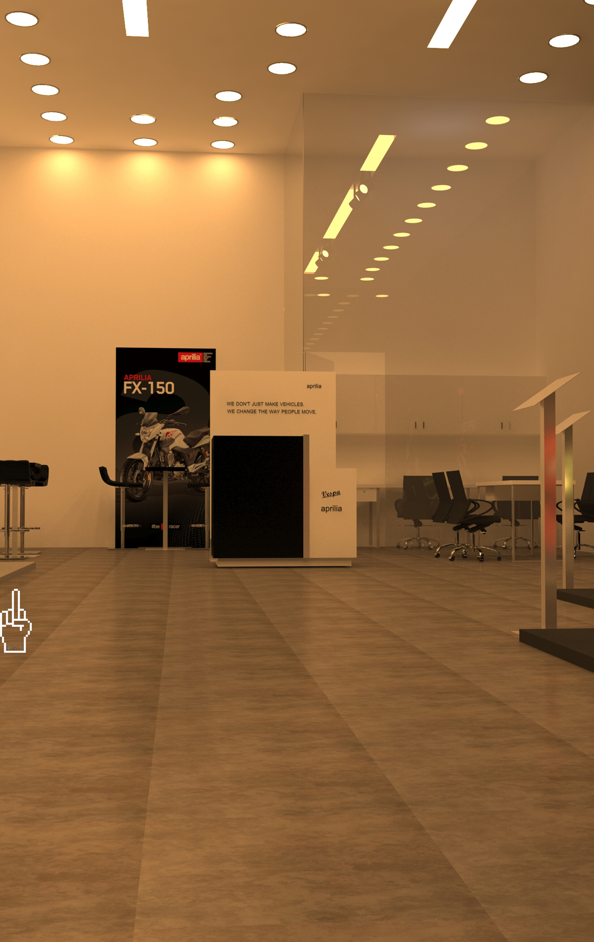 ArtStation APRILIA Bike Showroom