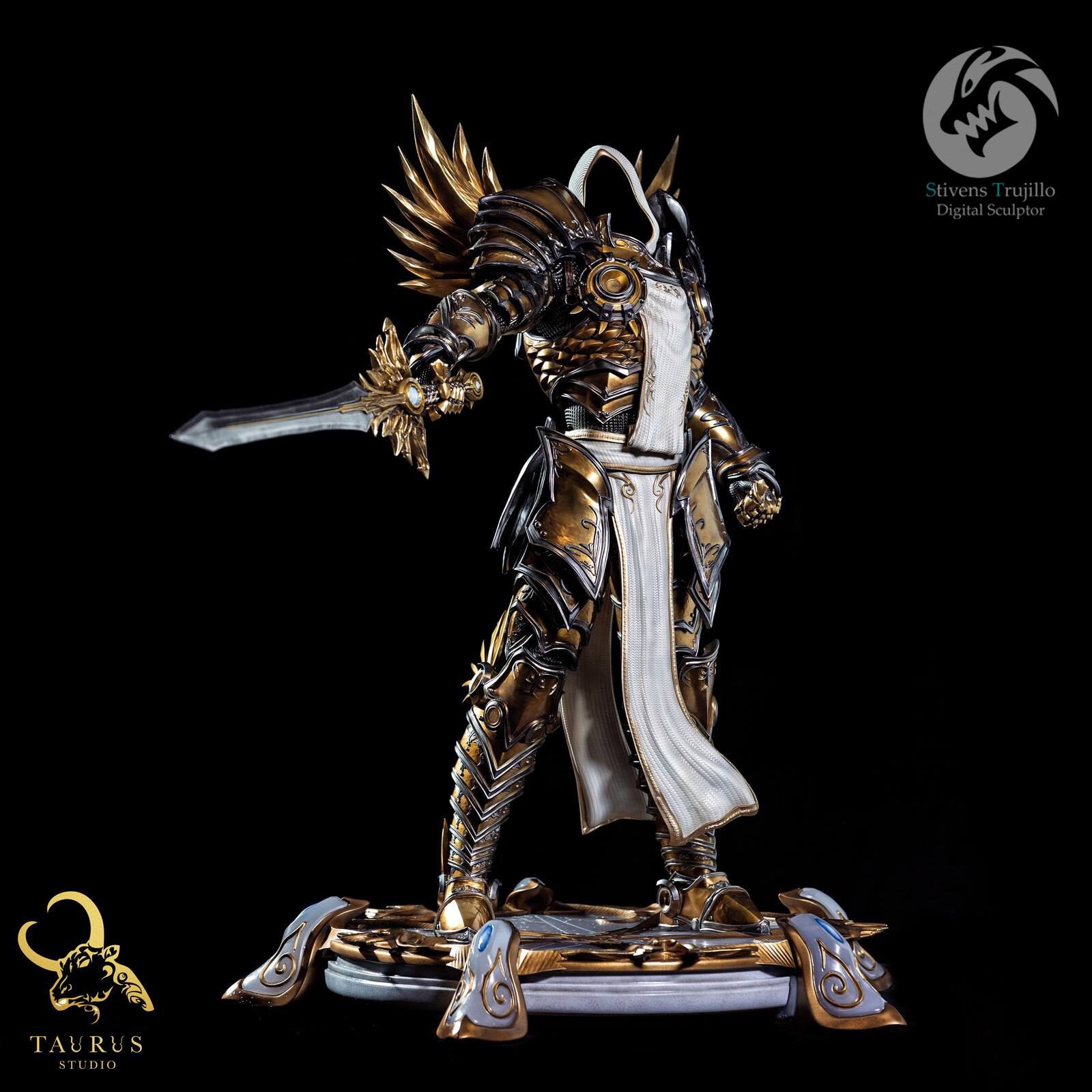 Artstation Tyrael Statue Stivens Trujillo Sanchez