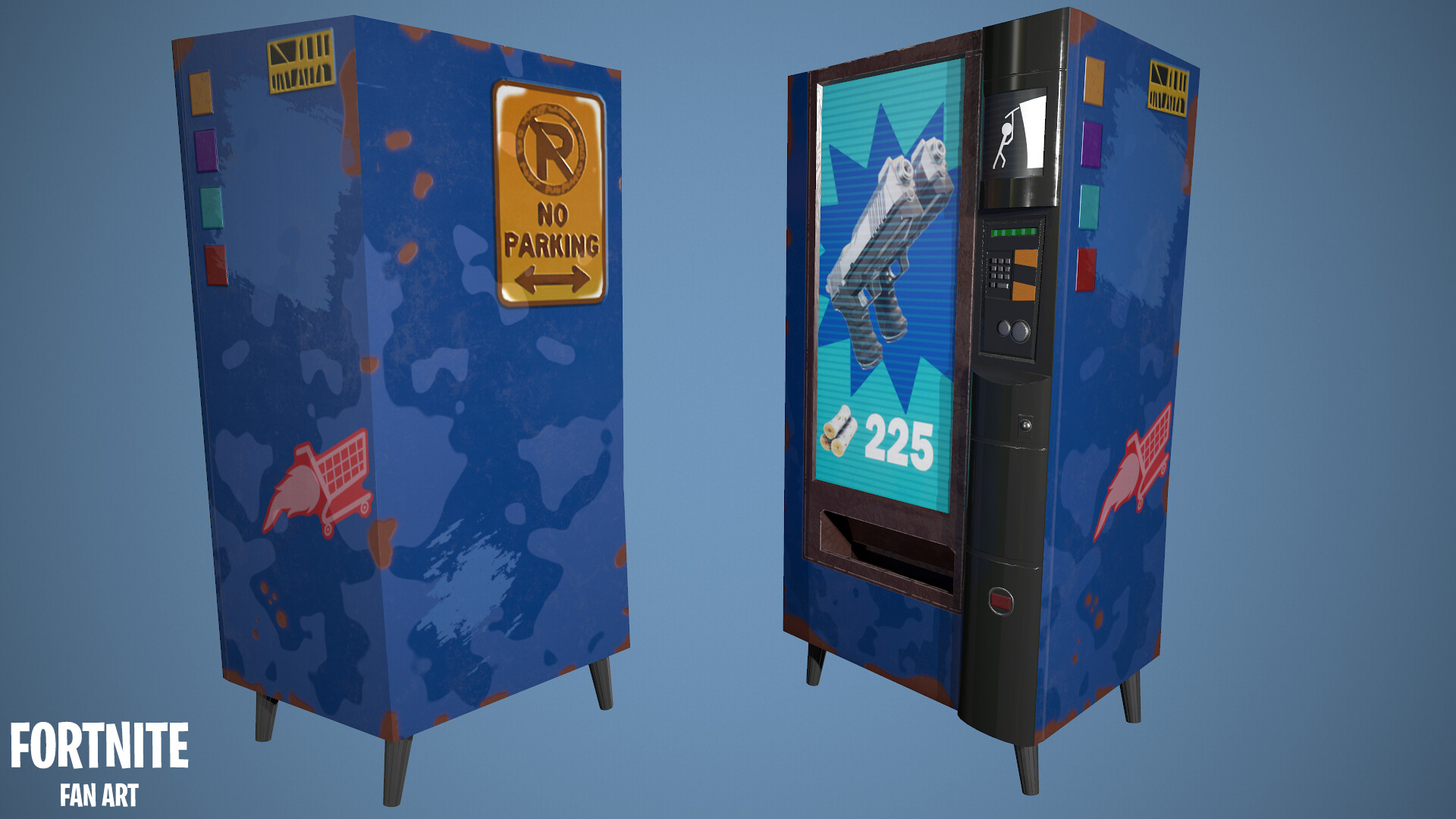 Artstation Fortnite Fan Art Prop Pack Ewan Thompson