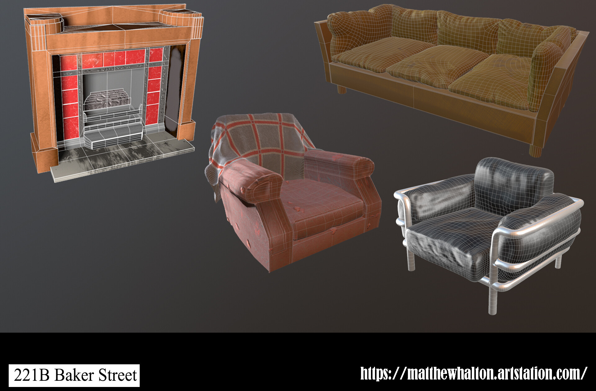 Artstation 221b Baker Street Wip Matthew Halton