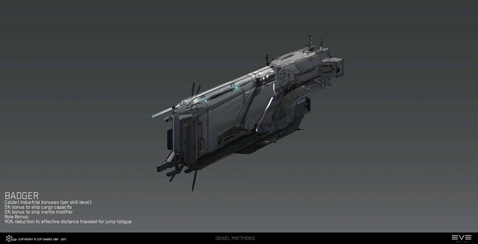 Artstation Eve Online Caldari Industrial Ship Redesigns