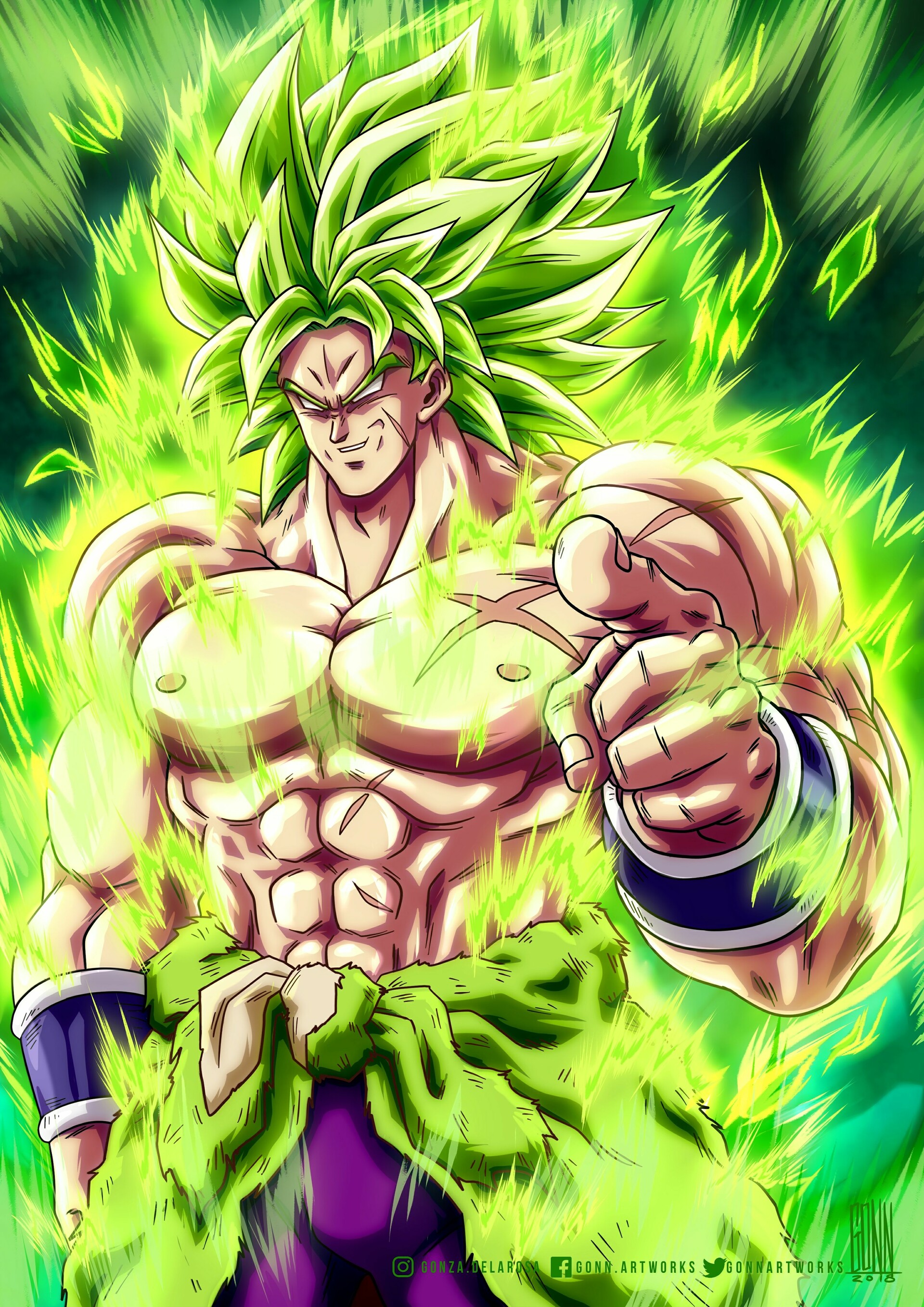 Artstation Broly Full Power Dbsuper Broly Gonza De La Rosa