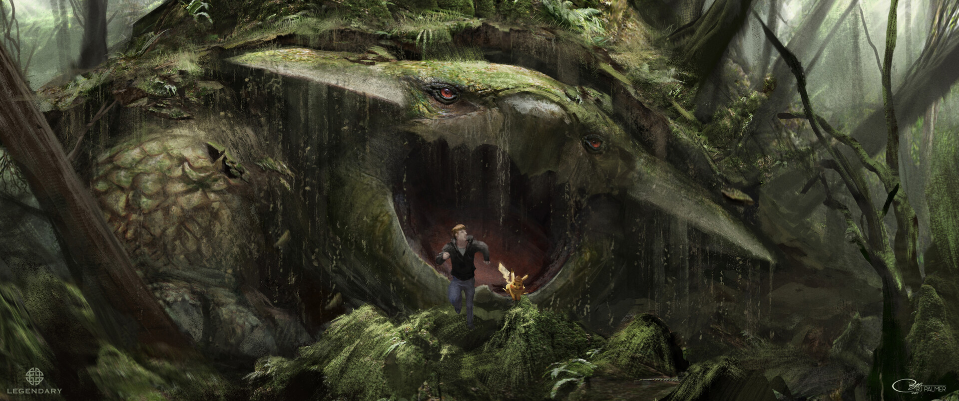 Detective Pikachu Concept Art Reveals Epic Charizard Vs