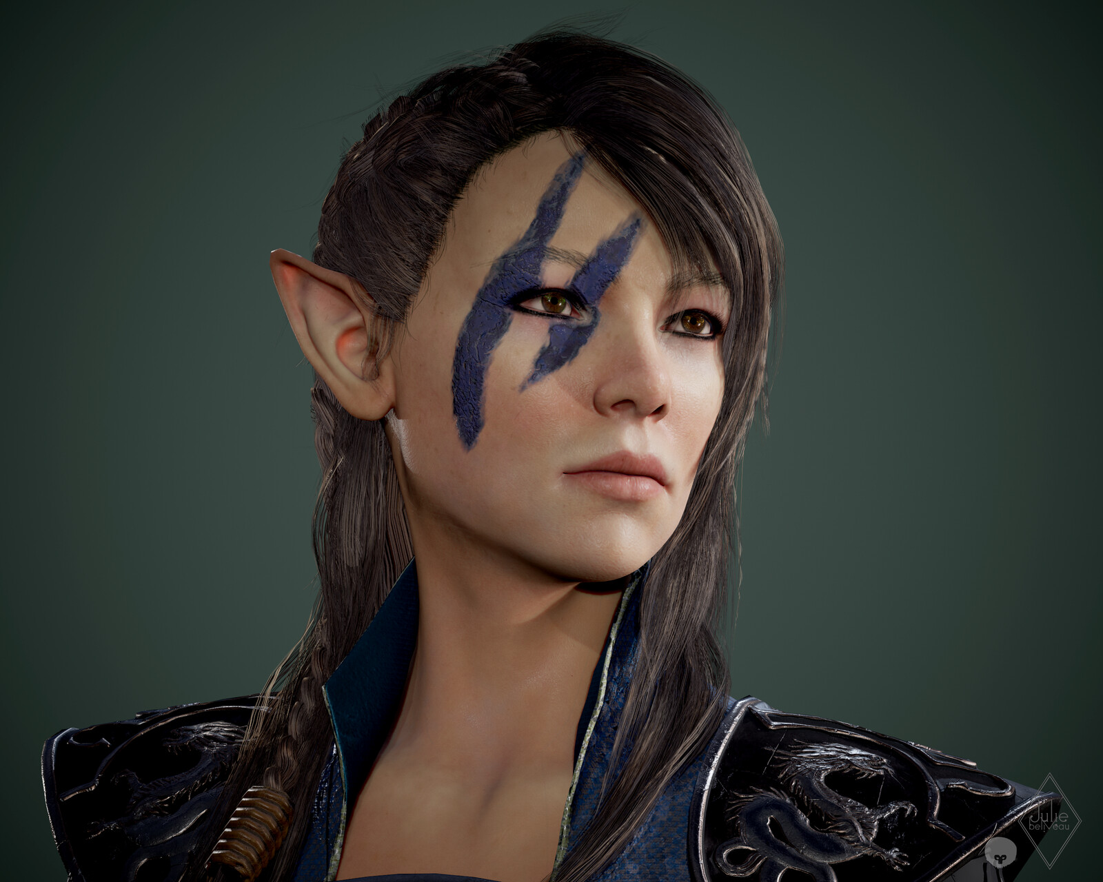 Elf Commander Onneisha - Real-Time Character