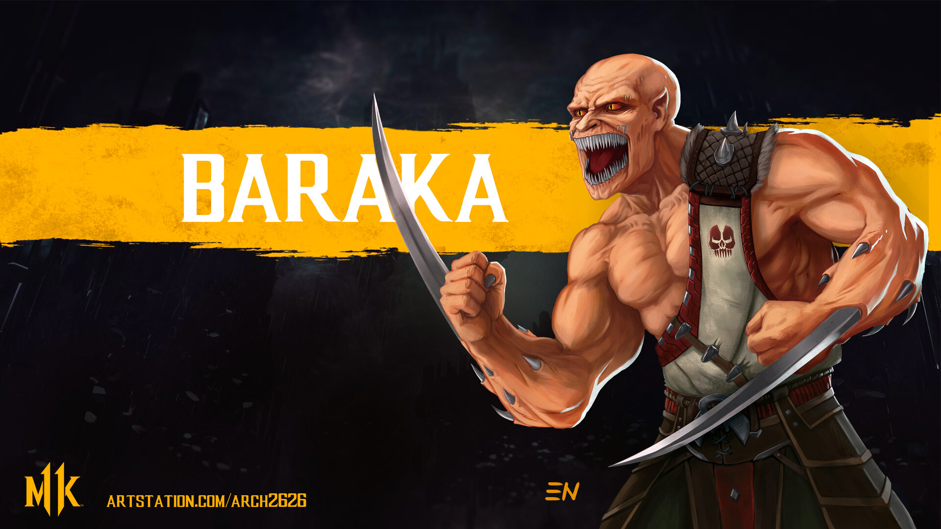 ArtStation - Baraka from Mortal Kombat II