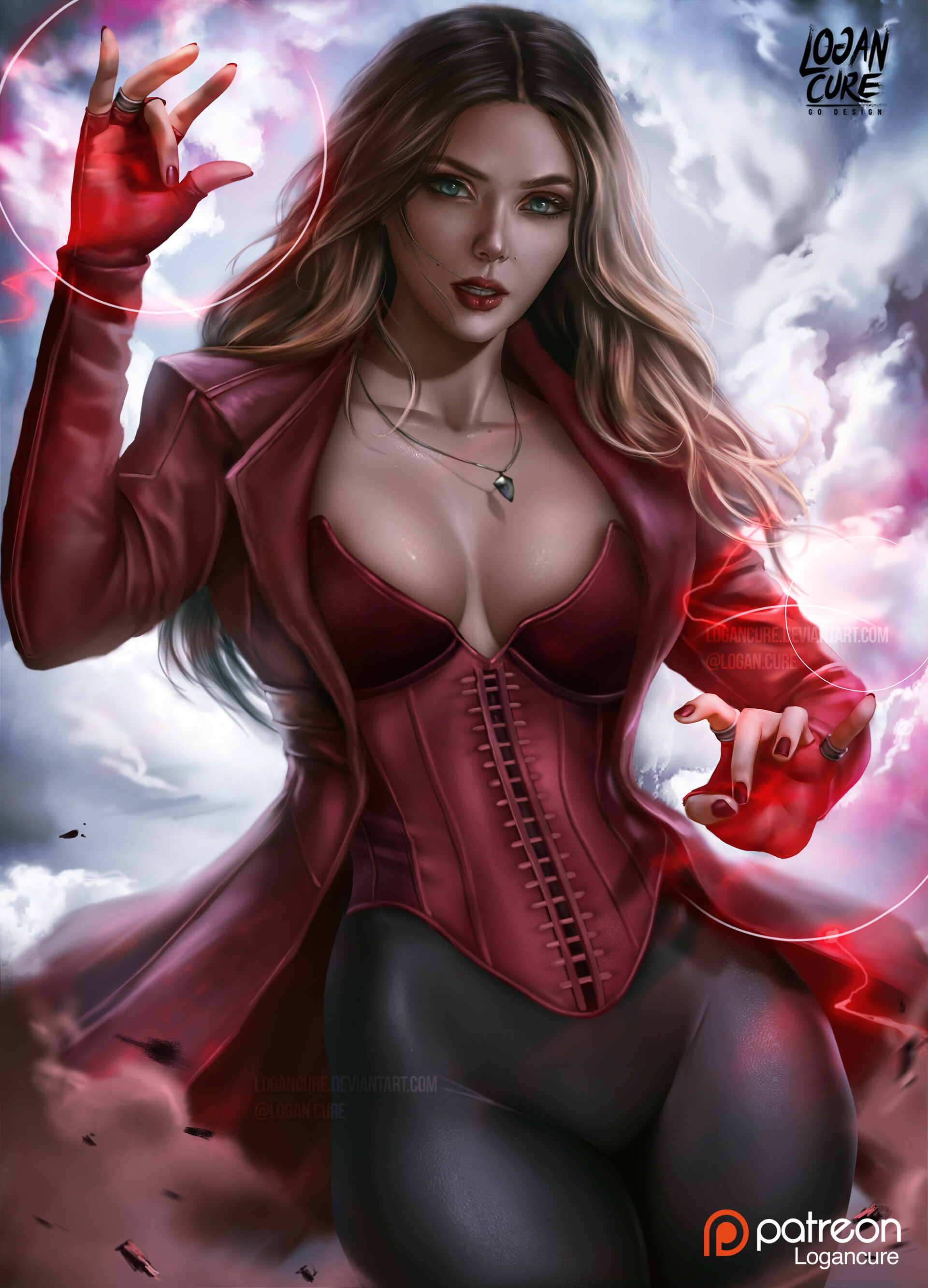 3d Superheroines Deviantart Sexy - ArtStation - Scarlet Witch (Elizabeth Olsen), Logan Cure