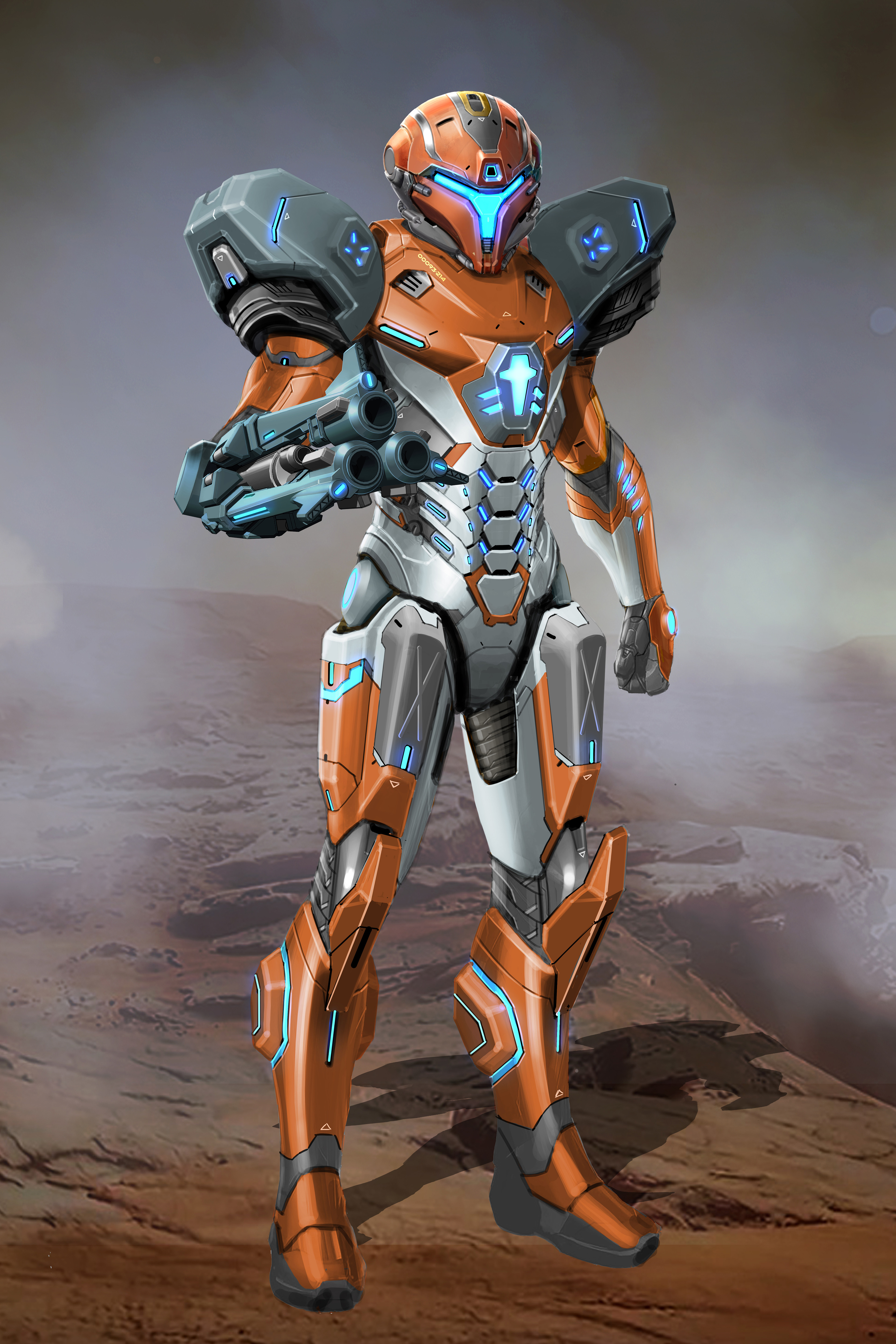Redesign of Metroid Prime 3's PED suit. 