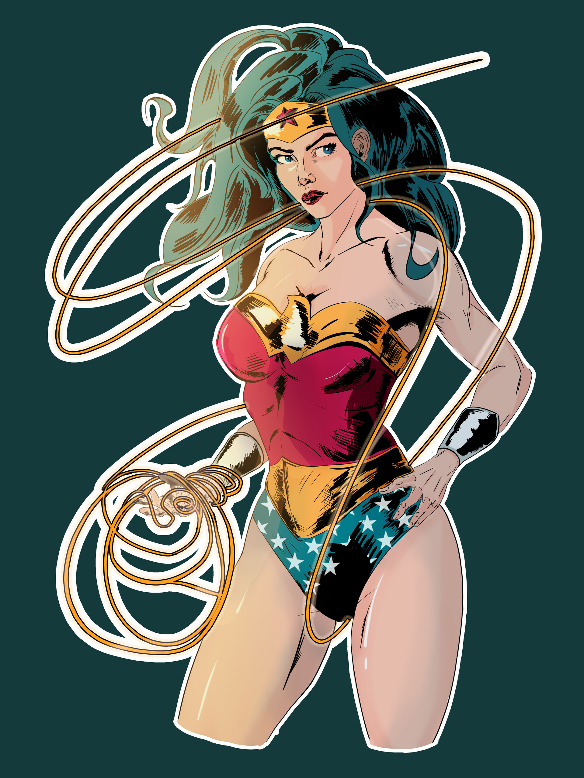 Jose Rigel - Jack Kirby Inspired Wonder Woman