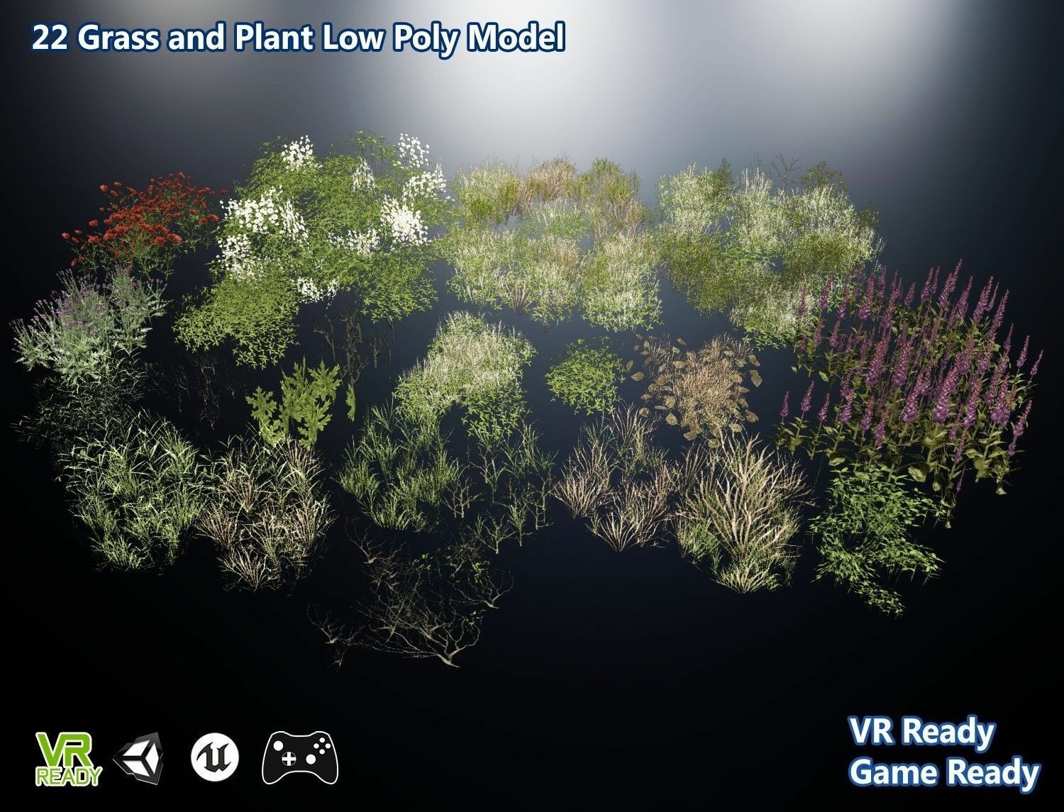 Artstation Grass And Plant Low Poly Ashish Sharma