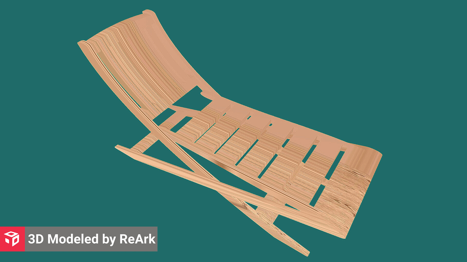 Artstation 3d Model Of A Beach Chair Reark 3d
