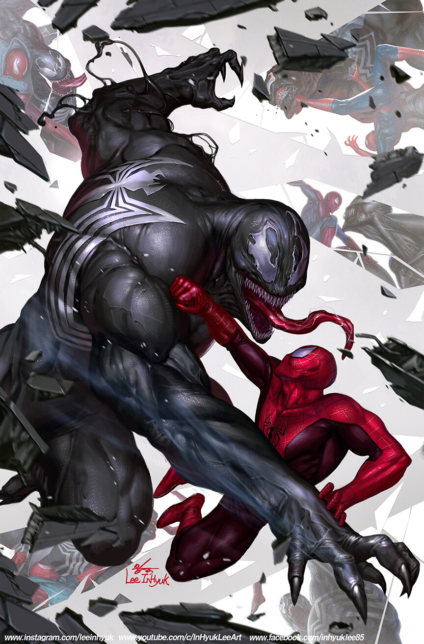 MARVEL COMICS #1000 (Spiderman vs Venom) In celebration of Marvel's 80th Anniversary :)