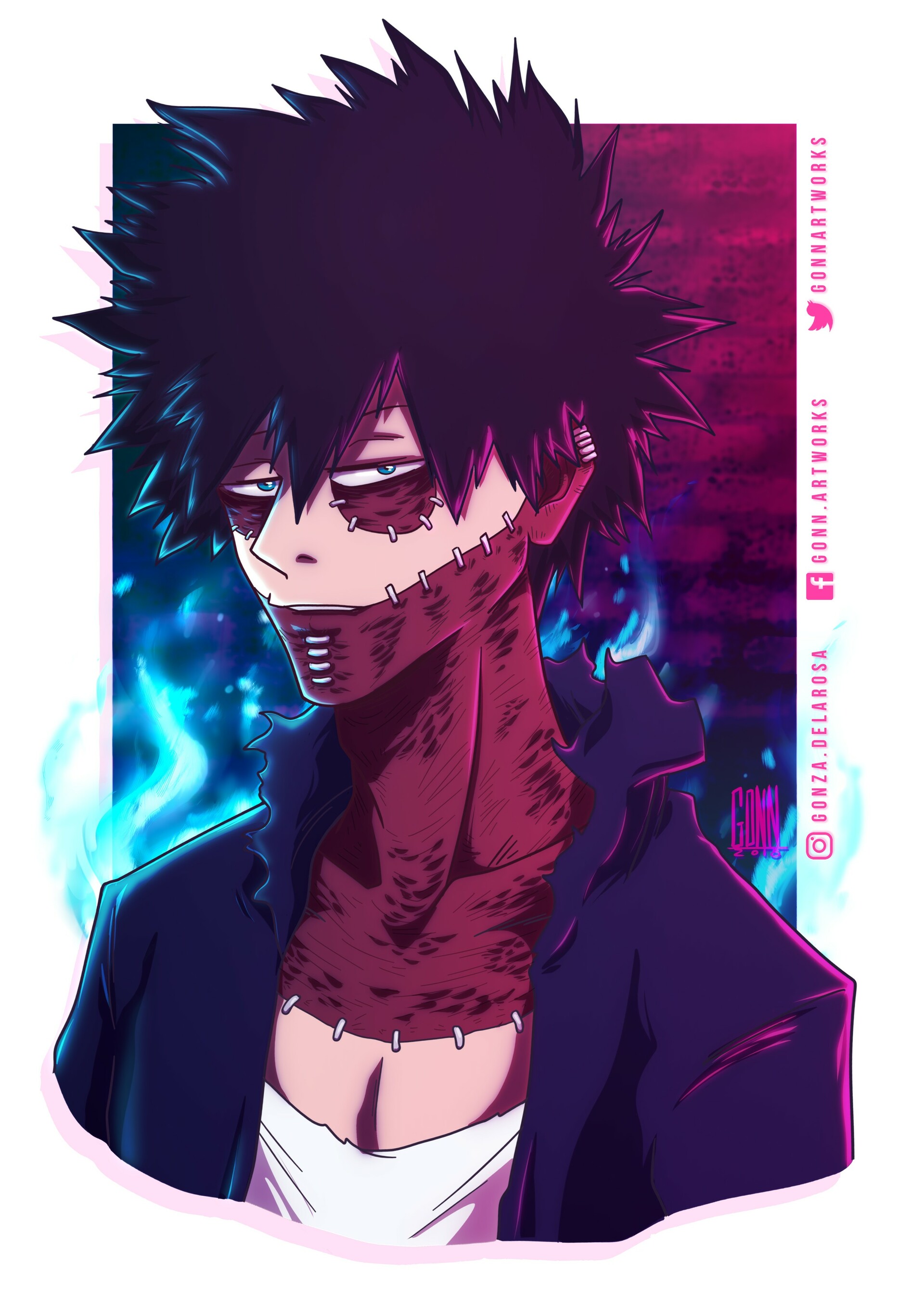 Artstation Dabi My Hero Academia Gonza De La Rosa