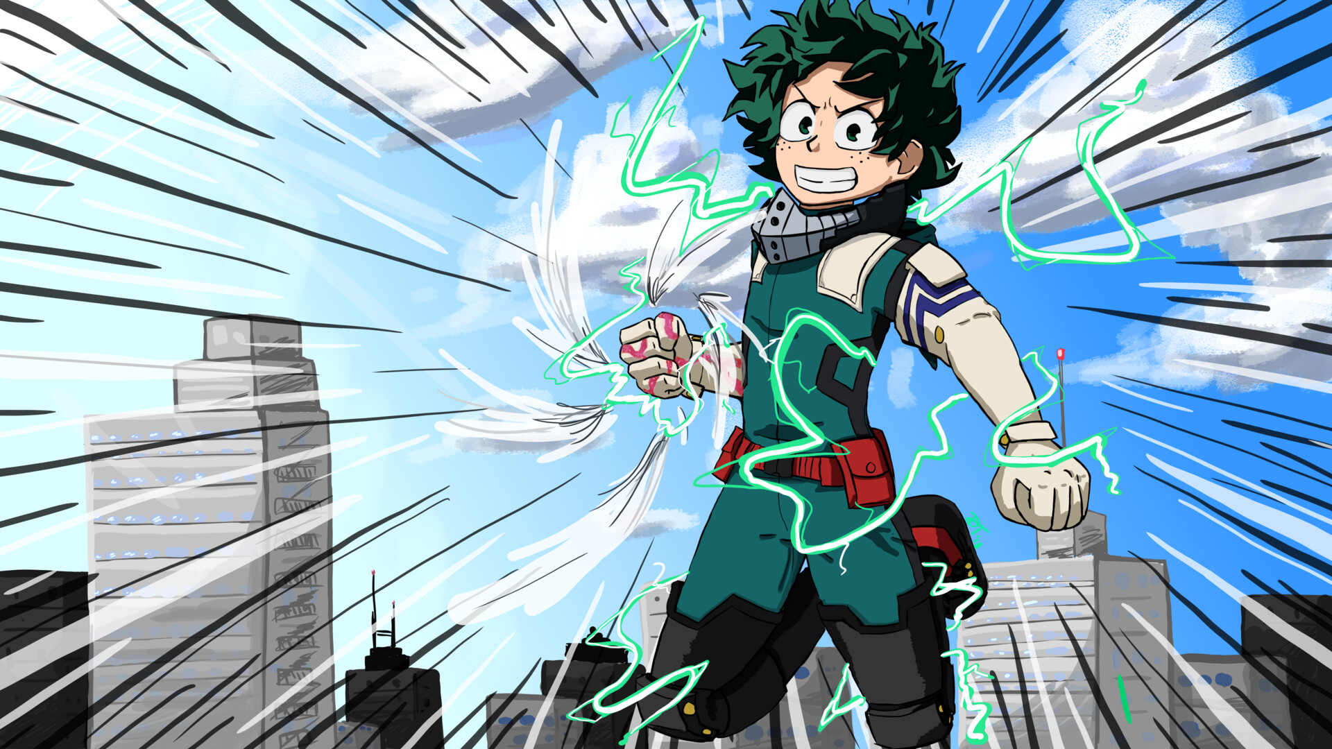 Artstation Deku One For All Smash Danny T